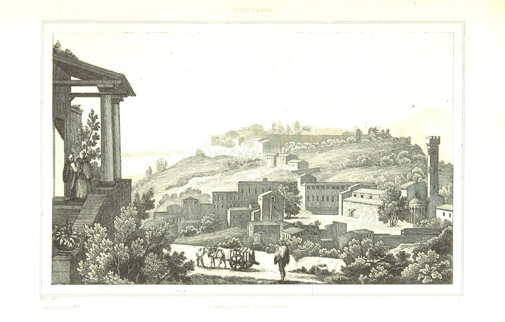An illustration from Italie Pittoresque. Tableau historique et descriptif de l'Italie, du Piémont, de la Sardaigne, de Malte, de la Sicile et de la Corse, par ... De Norvins, C. Nodier ... Orné de dessins, etc, 1834, leaf 313