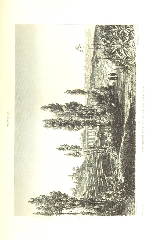 An illustration from Italie Pittoresque. Tableau historique et descriptif de l'Italie, du Piémont, de la Sardaigne, de Malte, de la Sicile et de la Corse, par ... De Norvins, C. Nodier ... Orné de dessins, etc, 1834, leaf 439