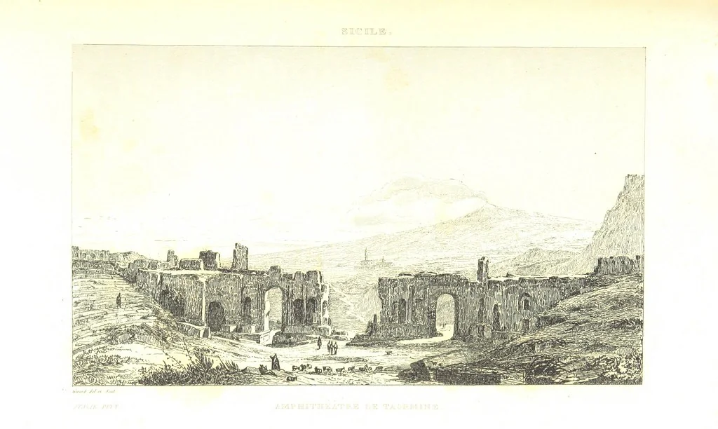 An illustration from Italie Pittoresque. Tableau historique et descriptif de l'Italie, du Piémont, de la Sardaigne, de Malte, de la Sicile et de la Corse, par ... De Norvins, C. Nodier ... Orné de dessins, etc, 1834, leaf 441