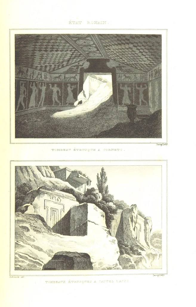 An illustration from Italie Pittoresque. Tableau historique et descriptif de l'Italie, du Piémont, de la Sardaigne, de Malte, de la Sicile et de la Corse, par ... De Norvins, C. Nodier ... Orné de dessins, etc, 1834, leaf 587