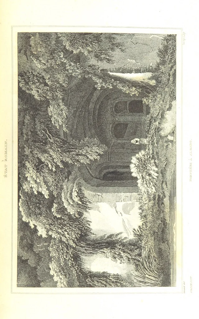 An illustration from Italie Pittoresque. Tableau historique et descriptif de l'Italie, du Piémont, de la Sardaigne, de Malte, de la Sicile et de la Corse, par ... De Norvins, C. Nodier ... Orné de dessins, etc, 1834, leaf 597