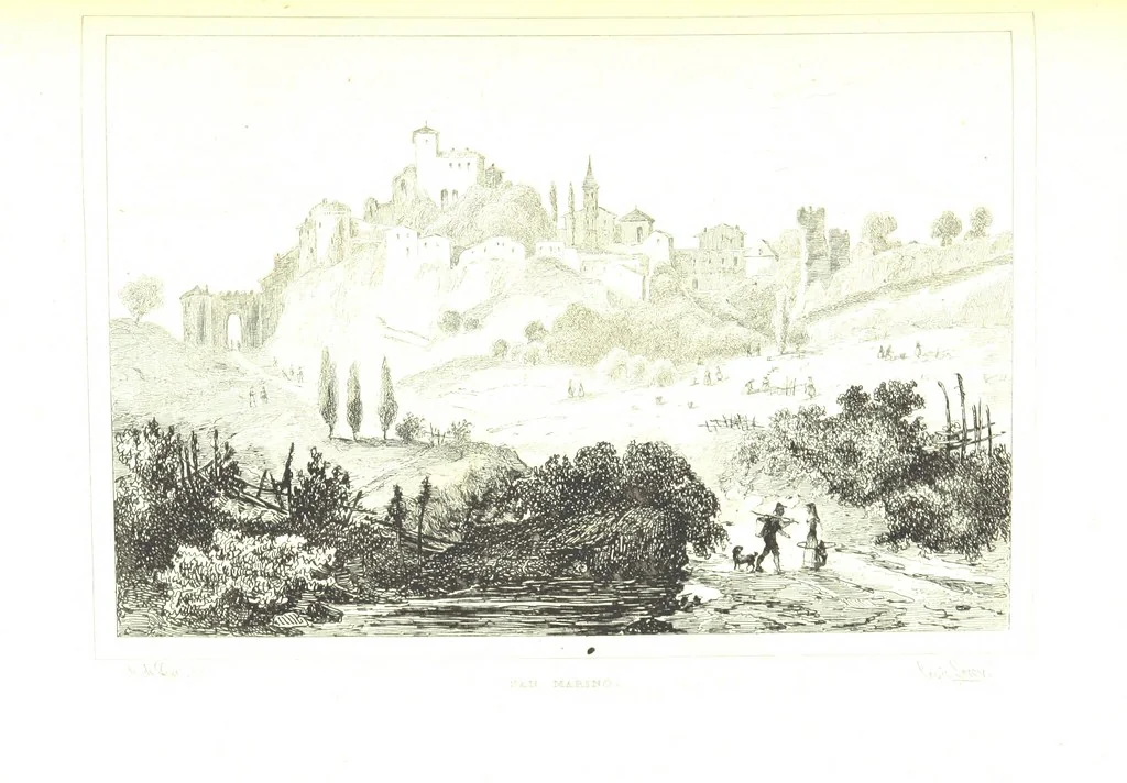 An illustration from Italie Pittoresque. Tableau historique et descriptif de l'Italie, du Piémont, de la Sardaigne, de Malte, de la Sicile et de la Corse, par ... De Norvins, C. Nodier ... Orné de dessins, etc, 1834, leaf 613