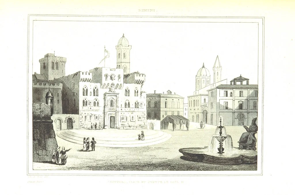 An illustration from Italie Pittoresque. Tableau historique et descriptif de l'Italie, du Piémont, de la Sardaigne, de Malte, de la Sicile et de la Corse, par ... De Norvins, C. Nodier ... Orné de dessins, etc, 1834, leaf 615