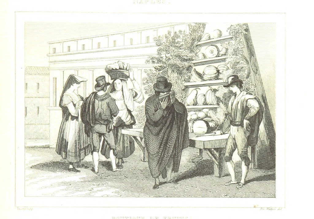 An illustration from Italie Pittoresque. Tableau historique et descriptif de l'Italie, du Piémont, de la Sardaigne, de Malte, de la Sicile et de la Corse, par ... De Norvins, C. Nodier ... Orné de dessins, etc, 1834, leaf 763
