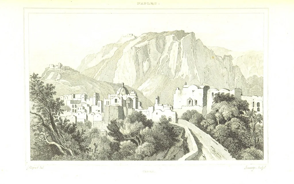 An illustration from Italie Pittoresque. Tableau historique et descriptif de l'Italie, du Piémont, de la Sardaigne, de Malte, de la Sicile et de la Corse, par ... De Norvins, C. Nodier ... Orné de dessins, etc, 1834, leaf 765