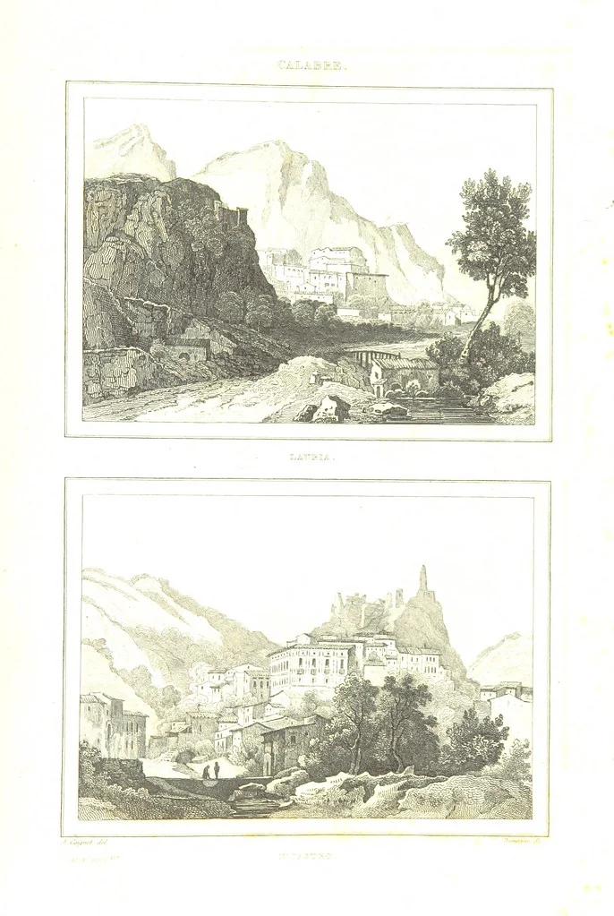 An illustration from Italie Pittoresque. Tableau historique et descriptif de l'Italie, du Piémont, de la Sardaigne, de Malte, de la Sicile et de la Corse, par ... De Norvins, C. Nodier ... Orné de dessins, etc, 1834, leaf 845