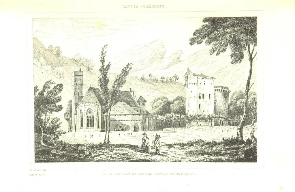 An illustration from Italie Pittoresque. Tableau historique et descriptif de l'Italie, du Piémont, de la Sardaigne, de Malte, de la Sicile et de la Corse, par ... De Norvins, C. Nodier ... Orné de dessins, etc, 1834, leaf 85