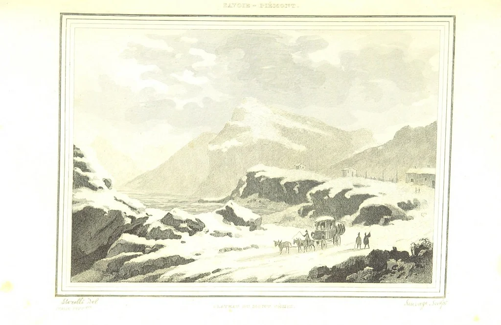 An illustration from Italie Pittoresque. Tableau historique et descriptif de l'Italie, du Piémont, de la Sardaigne, de Malte, de la Sicile et de la Corse, par ... De Norvins, C. Nodier ... Orné de dessins, etc, 1834, leaf 87