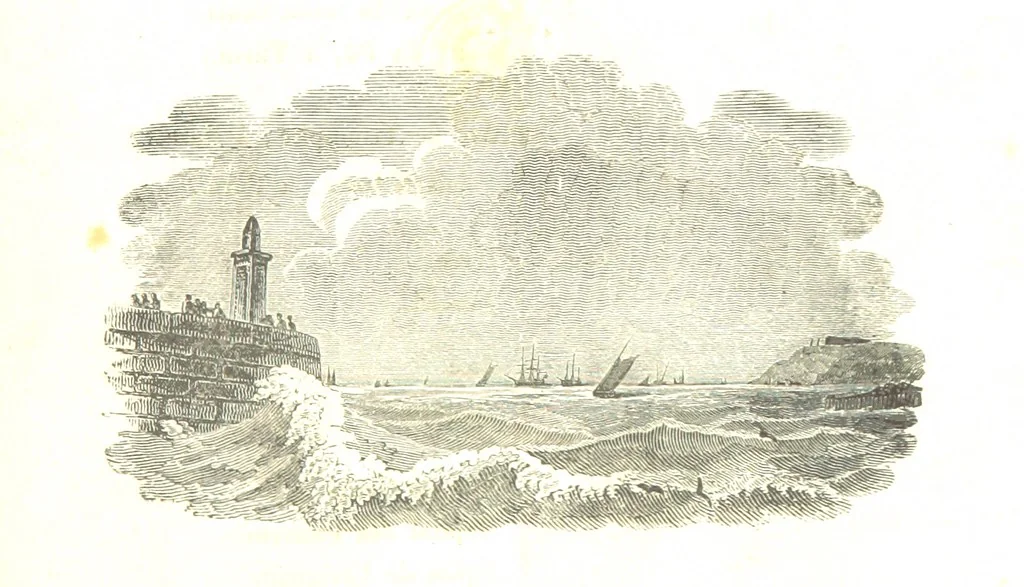 An illustration from Italie Pittoresque. Tableau historique et descriptif de l'Italie, du Piémont, de la Sardaigne, de Malte, de la Sicile et de la Corse, par ... De Norvins, C. Nodier ... Orné de dessins, etc, 1834, leaf 9
