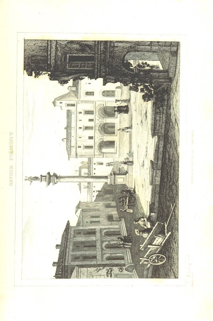 An illustration from Italie Pittoresque. Tableau historique et descriptif de l'Italie, du Piémont, de la Sardaigne, de Malte, de la Sicile et de la Corse, par ... De Norvins, C. Nodier ... Orné de dessins, etc, 1834, leaf 97