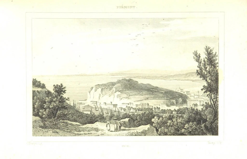 An illustration from Italie Pittoresque. Tableau historique et descriptif de l'Italie, du Piémont, de la Sardaigne, de Malte, de la Sicile et de la Corse, par ... De Norvins, C. Nodier ... Orné de dessins, etc, 1834, leaf 99