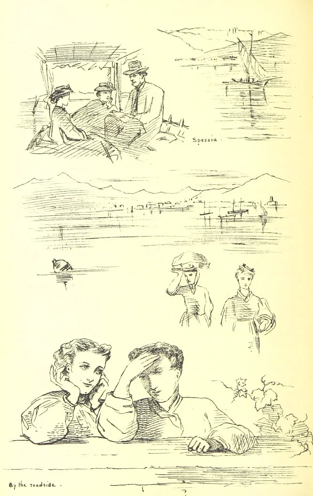 An illustration from Beaten Tracks: or, Pen and Pencil Sketches in Italy. By the authoress of “A Voyage en Zigzag” [Miss E. Tuckett, 1866, leaf 120