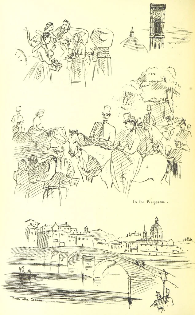 An illustration from Beaten Tracks: or, Pen and Pencil Sketches in Italy. By the authoress of “A Voyage en Zigzag” [Miss E. Tuckett, 1866, leaf 260
