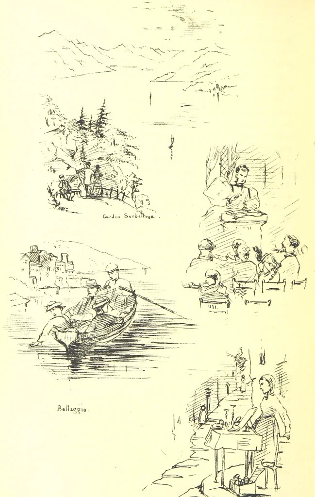 An illustration from Beaten Tracks: or, Pen and Pencil Sketches in Italy. By the authoress of “A Voyage en Zigzag” [Miss E. Tuckett, 1866, leaf 340