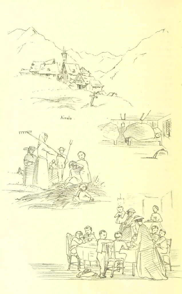 An illustration from Beaten Tracks: or, Pen and Pencil Sketches in Italy. By the authoress of “A Voyage en Zigzag” [Miss E. Tuckett, 1866, leaf 354