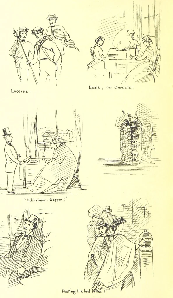 An illustration from Beaten Tracks: or, Pen and Pencil Sketches in Italy. By the authoress of “A Voyage en Zigzag” [Miss E. Tuckett, 1866, leaf 370
