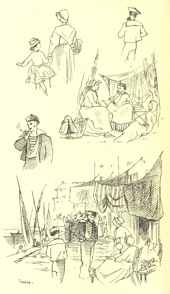An illustration from Beaten Tracks: or, Pen and Pencil Sketches in Italy. By the authoress of “A Voyage en Zigzag” [Miss E. Tuckett, 1866, leaf 48