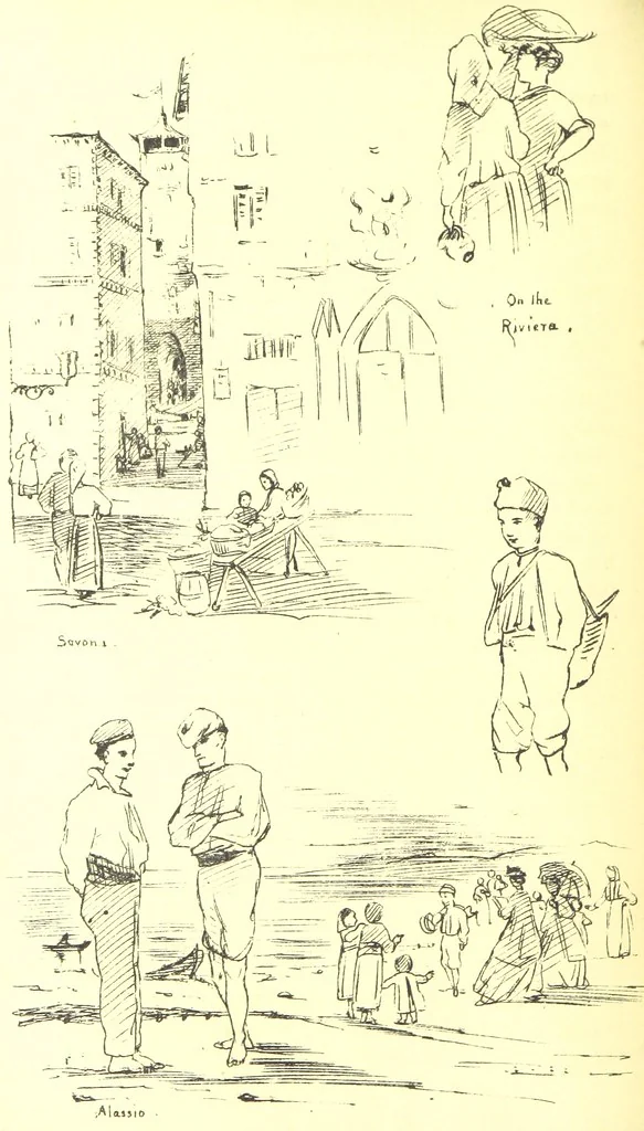 An illustration from Beaten Tracks: or, Pen and Pencil Sketches in Italy. By the authoress of “A Voyage en Zigzag” [Miss E. Tuckett, 1866, leaf 94