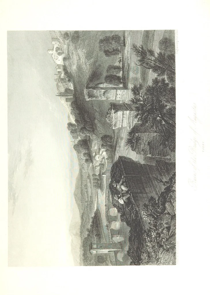An illustration from Italy, classical, historical and picturesque. Illustrated in a series of views from drawings by Stanfield, R. A., Roberts, R. A., Harding, Prout, Leitch, Brockedon, Barnard, &c. &c. With descriptions of the scenes. Preceded by an introductory essay, on the recent history and present condition of Italy and the Italians, by Camillo Mapei (translated by David Dundas Scott), 1859, leaf 251