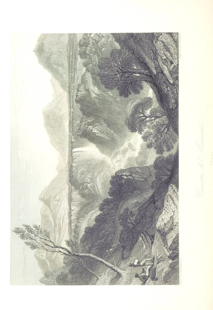 An illustration from Italy, classical, historical and picturesque. Illustrated in a series of views from drawings by Stanfield, R. A., Roberts, R. A., Harding, Prout, Leitch, Brockedon, Barnard, &c. &c. With descriptions of the scenes. Preceded by an introductory essay, on the recent history and present condition of Italy and the Italians, by Camillo Mapei (translated by David Dundas Scott), 1859, leaf 254