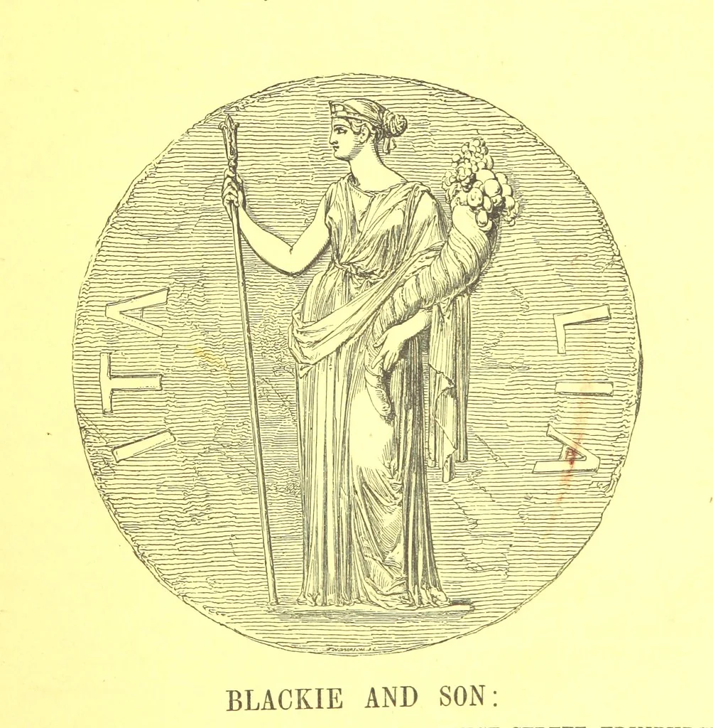 An illustration from Italy, classical, historical and picturesque. Illustrated in a series of views from drawings by Stanfield, R. A., Roberts, R. A., Harding, Prout, Leitch, Brockedon, Barnard, &c. &c. With descriptions of the scenes. Preceded by an introductory essay, on the recent history and present condition of Italy and the Italians, by Camillo Mapei (translated by David Dundas Scott), 1859, leaf 281