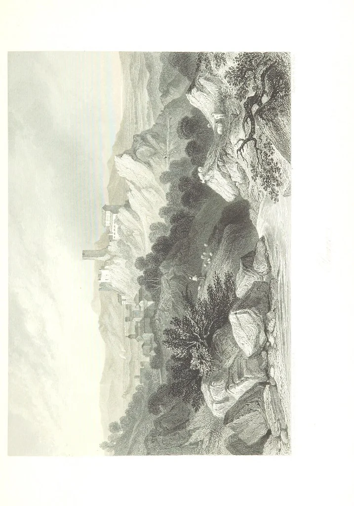 An illustration from Italy, classical, historical and picturesque. Illustrated in a series of views from drawings by Stanfield, R. A., Roberts, R. A., Harding, Prout, Leitch, Brockedon, Barnard, &c. &c. With descriptions of the scenes. Preceded by an introductory essay, on the recent history and present condition of Italy and the Italians, by Camillo Mapei (translated by David Dundas Scott), 1859, leaf 329
