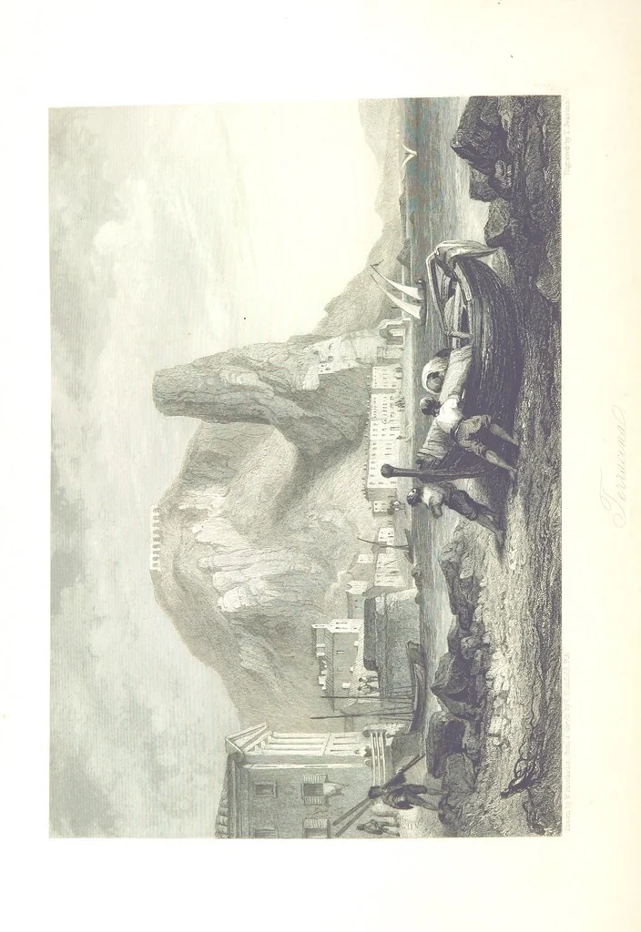 An illustration from Italy, classical, historical and picturesque. Illustrated in a series of views from drawings by Stanfield, R. A., Roberts, R. A., Harding, Prout, Leitch, Brockedon, Barnard, &c. &c. With descriptions of the scenes. Preceded by an introductory essay, on the recent history and present condition of Italy and the Italians, by Camillo Mapei (translated by David Dundas Scott), 1859, leaf 332