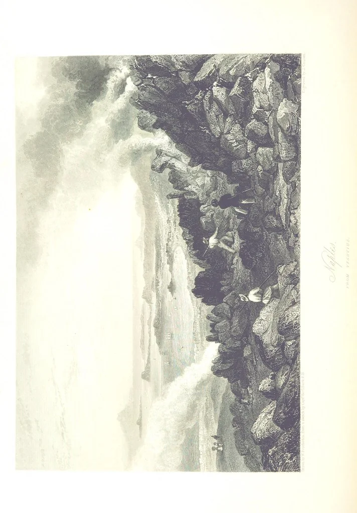 An illustration from Italy, classical, historical and picturesque. Illustrated in a series of views from drawings by Stanfield, R. A., Roberts, R. A., Harding, Prout, Leitch, Brockedon, Barnard, &c. &c. With descriptions of the scenes. Preceded by an introductory essay, on the recent history and present condition of Italy and the Italians, by Camillo Mapei (translated by David Dundas Scott), 1859, leaf 340