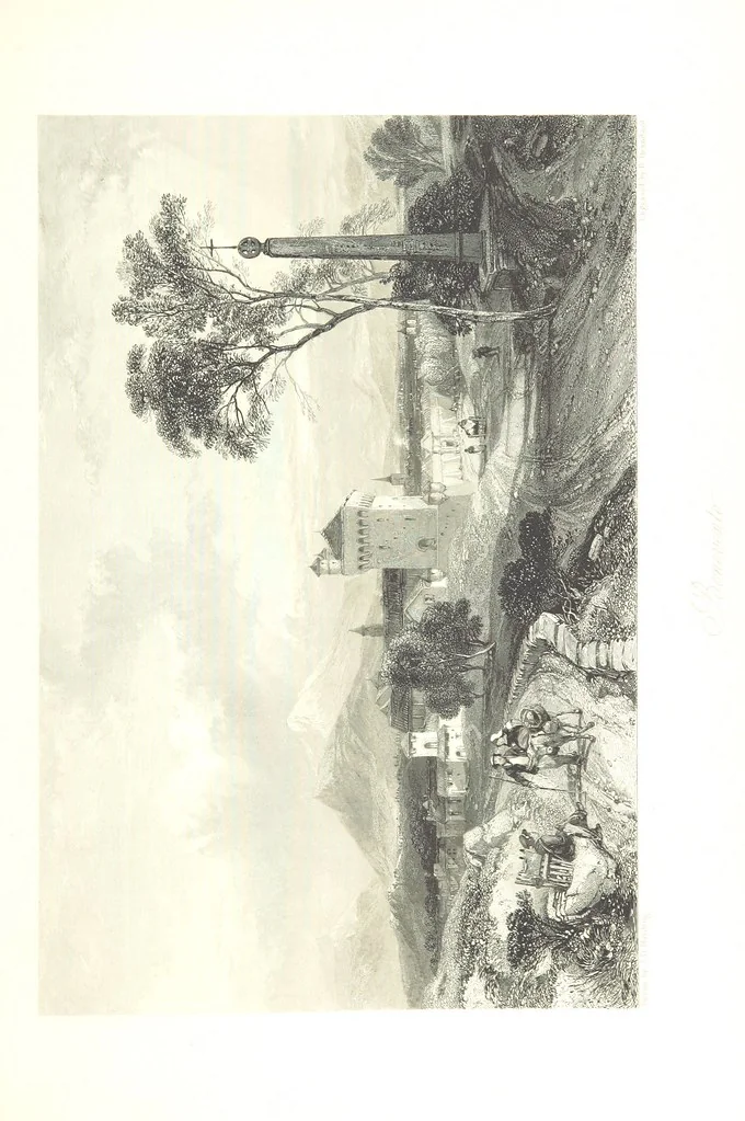 An illustration from Italy, classical, historical and picturesque. Illustrated in a series of views from drawings by Stanfield, R. A., Roberts, R. A., Harding, Prout, Leitch, Brockedon, Barnard, &c. &c. With descriptions of the scenes. Preceded by an introductory essay, on the recent history and present condition of Italy and the Italians, by Camillo Mapei (translated by David Dundas Scott), 1859, leaf 375