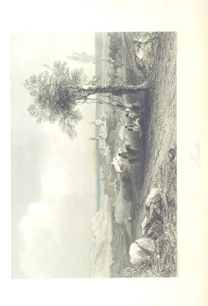 An illustration from Italy, classical, historical and picturesque. Illustrated in a series of views from drawings by Stanfield, R. A., Roberts, R. A., Harding, Prout, Leitch, Brockedon, Barnard, &c. &c. With descriptions of the scenes. Preceded by an introductory essay, on the recent history and present condition of Italy and the Italians, by Camillo Mapei (translated by David Dundas Scott), 1859, leaf 392