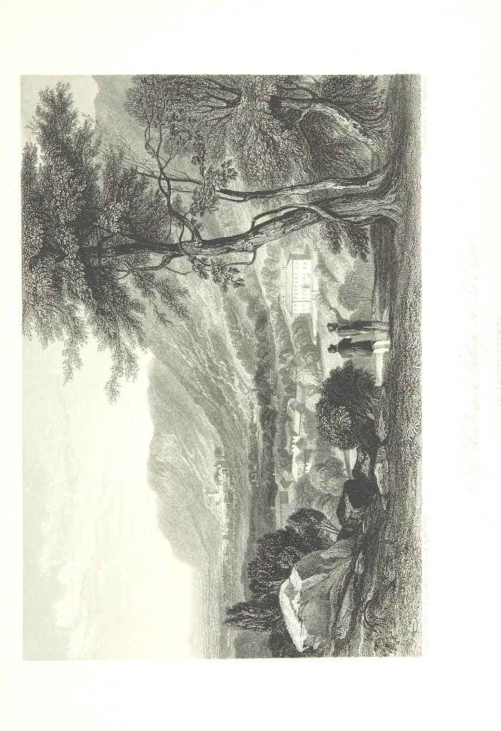 An illustration from Italy, classical, historical and picturesque. Illustrated in a series of views from drawings by Stanfield, R. A., Roberts, R. A., Harding, Prout, Leitch, Brockedon, Barnard, &c. &c. With descriptions of the scenes. Preceded by an introductory essay, on the recent history and present condition of Italy and the Italians, by Camillo Mapei (translated by David Dundas Scott), 1859, leaf 477