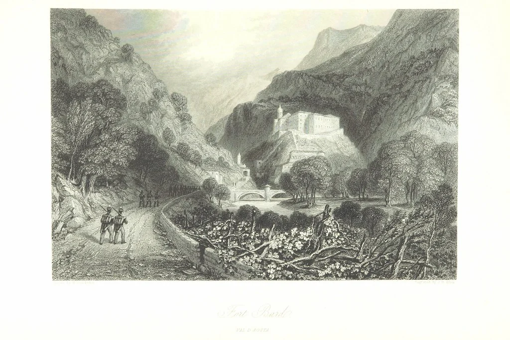 An illustration from Italy, classical, historical and picturesque. Illustrated in a series of views from drawings by Stanfield, R. A., Roberts, R. A., Harding, Prout, Leitch, Brockedon, Barnard, &c. &c. With descriptions of the scenes. Preceded by an introductory essay, on the recent history and present condition of Italy and the Italians, by Camillo Mapei (translated by David Dundas Scott), 1859, leaf 481