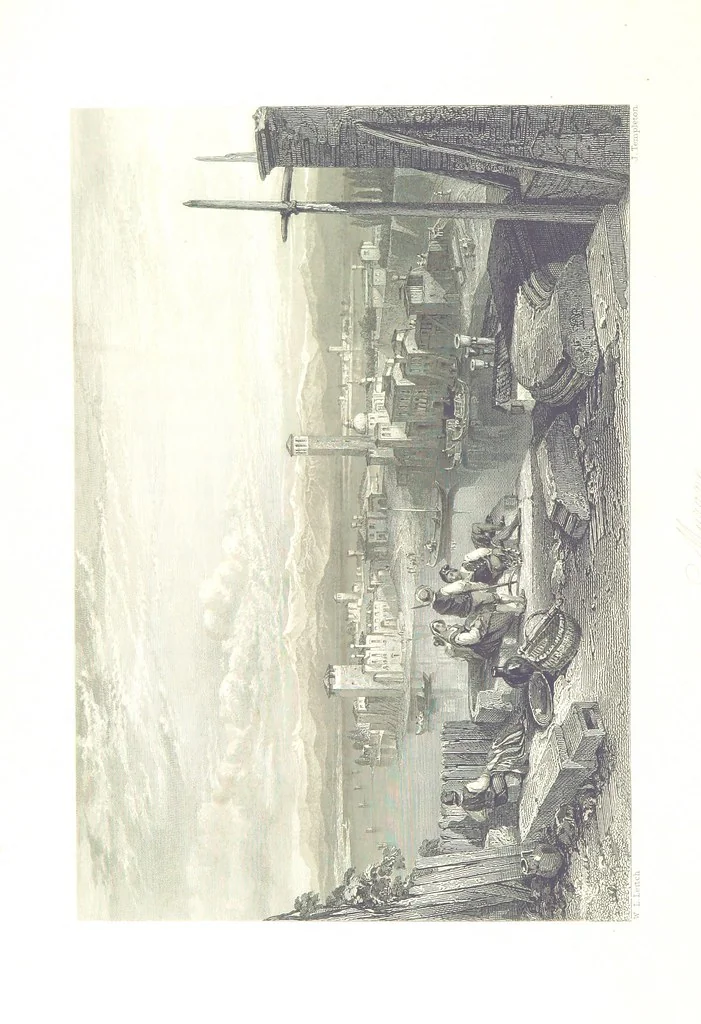 An illustration from Italy, classical, historical and picturesque. Illustrated in a series of views from drawings by Stanfield, R. A., Roberts, R. A., Harding, Prout, Leitch, Brockedon, Barnard, &c. &c. With descriptions of the scenes. Preceded by an introductory essay, on the recent history and present condition of Italy and the Italians, by Camillo Mapei (translated by David Dundas Scott), 1859, leaf 488