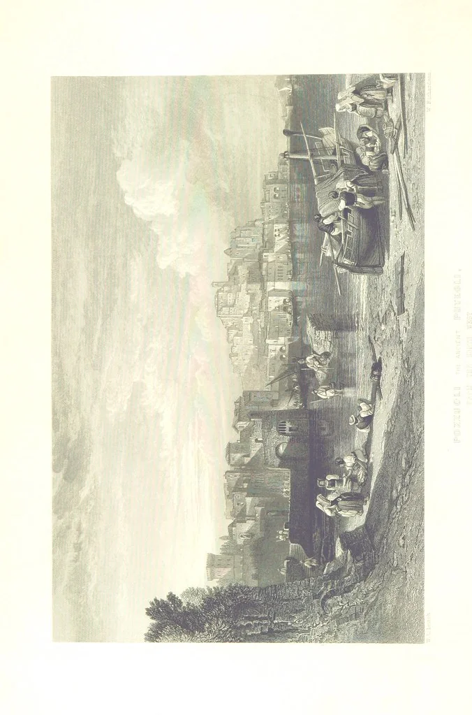 An illustration from Italy, classical, historical and picturesque. Illustrated in a series of views from drawings by Stanfield, R. A., Roberts, R. A., Harding, Prout, Leitch, Brockedon, Barnard, &c. &c. With descriptions of the scenes. Preceded by an introductory essay, on the recent history and present condition of Italy and the Italians, by Camillo Mapei (translated by David Dundas Scott), 1859, leaf 492