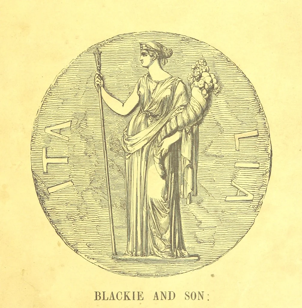 An illustration from Italy, classical, historical and picturesque. Illustrated in a series of views from drawings by Stanfield, R. A., Roberts, R. A., Harding, Prout, Leitch, Brockedon, Barnard, &c. &c. With descriptions of the scenes. Preceded by an introductory essay, on the recent history and present condition of Italy and the Italians, by Camillo Mapei (translated by David Dundas Scott), 1859, leaf 7