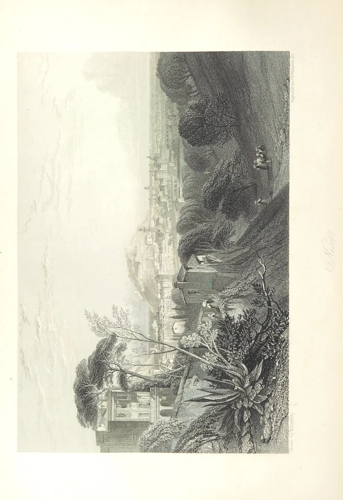 An illustration from Italy, illustrated and described, in a series of views from drawings by Stanfield, R.A., Roberts, R.A., Harding, Prout, Leitch, Brockedon, Barnard, &c. &c. With descriptions of the scenes. And an introductory essay. on the political, religious, and moral state of Italy. By Camillo Mapei [translated by David Dundas Scott] ... And a sketch of the history and progress of Italy during the last fifteen years, 1847-62, in continuation of Dr. Mapei's essay. By the Rev. Gavin Carlyle, 1864, leaf 230
