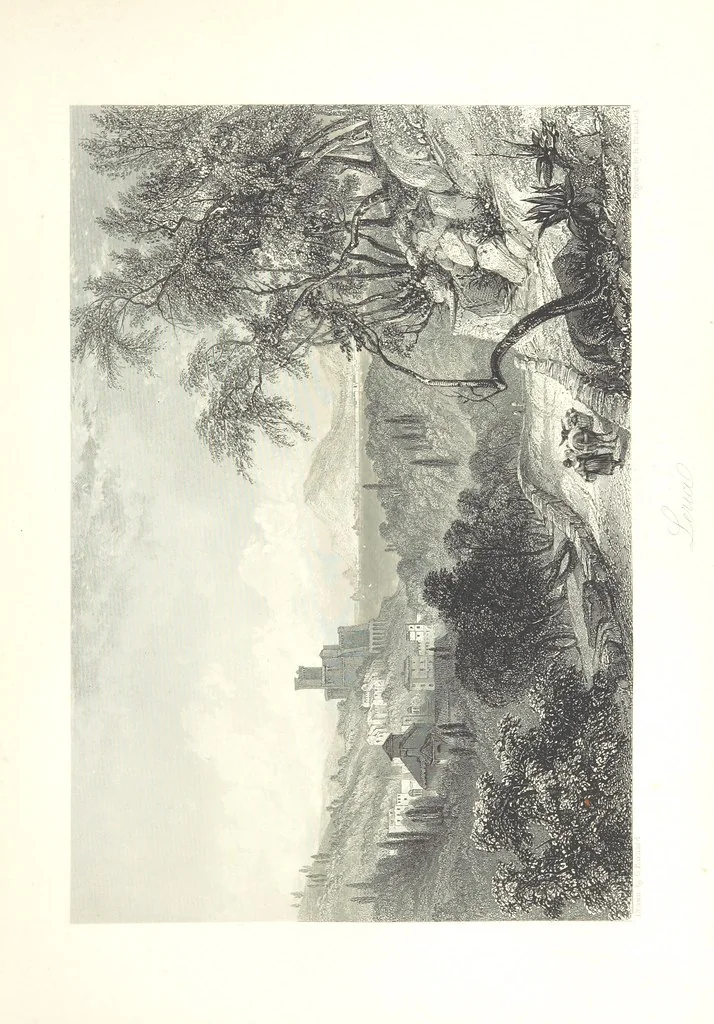 An illustration from Italy, illustrated and described, in a series of views from drawings by Stanfield, R.A., Roberts, R.A., Harding, Prout, Leitch, Brockedon, Barnard, &c. &c. With descriptions of the scenes. And an introductory essay. on the political, religious, and moral state of Italy. By Camillo Mapei [translated by David Dundas Scott] ... And a sketch of the history and progress of Italy during the last fifteen years, 1847-62, in continuation of Dr. Mapei's essay. By the Rev. Gavin Carlyle, 1864, leaf 251