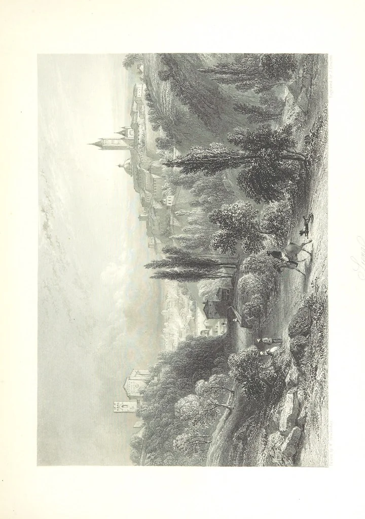 An illustration from Italy, illustrated and described, in a series of views from drawings by Stanfield, R.A., Roberts, R.A., Harding, Prout, Leitch, Brockedon, Barnard, &c. &c. With descriptions of the scenes. And an introductory essay. on the political, religious, and moral state of Italy. By Camillo Mapei [translated by David Dundas Scott] ... And a sketch of the history and progress of Italy during the last fifteen years, 1847-62, in continuation of Dr. Mapei's essay. By the Rev. Gavin Carlyle, 1864, leaf 301