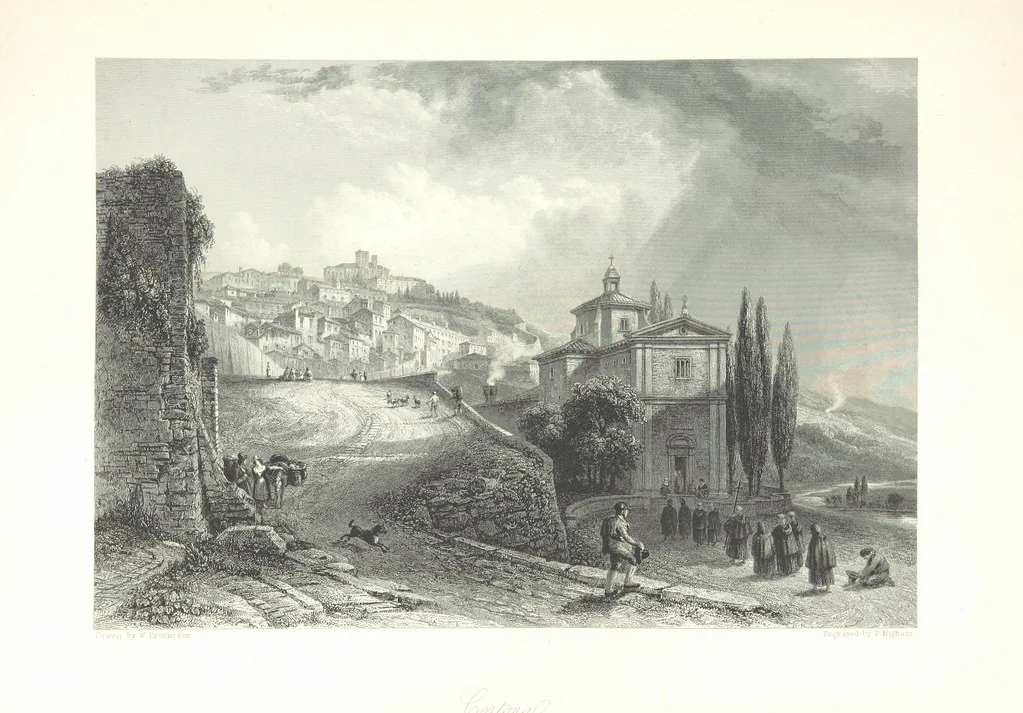 An illustration from Italy, illustrated and described, in a series of views from drawings by Stanfield, R.A., Roberts, R.A., Harding, Prout, Leitch, Brockedon, Barnard, &c. &c. With descriptions of the scenes. And an introductory essay. on the political, religious, and moral state of Italy. By Camillo Mapei [translated by David Dundas Scott] ... And a sketch of the history and progress of Italy during the last fifteen years, 1847-62, in continuation of Dr. Mapei's essay. By the Rev. Gavin Carlyle, 1864, leaf 315