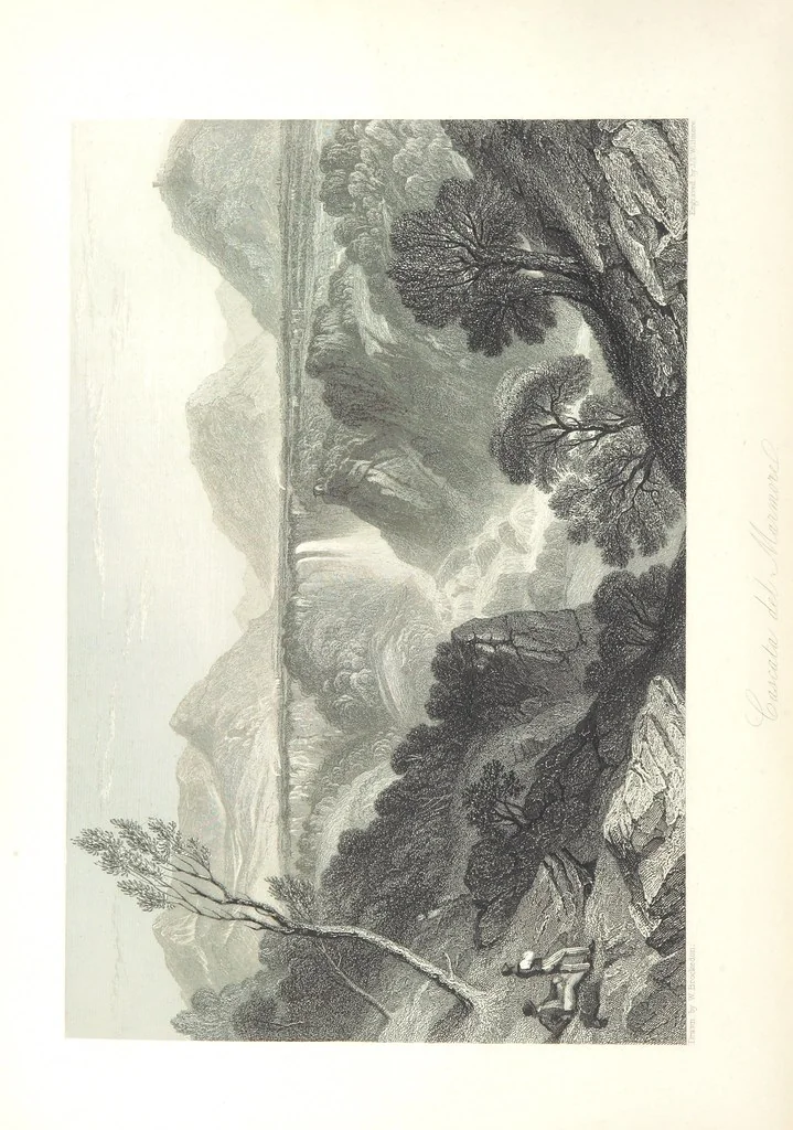 An illustration from Italy, illustrated and described, in a series of views from drawings by Stanfield, R.A., Roberts, R.A., Harding, Prout, Leitch, Brockedon, Barnard, &c. &c. With descriptions of the scenes. And an introductory essay. on the political, religious, and moral state of Italy. By Camillo Mapei [translated by David Dundas Scott] ... And a sketch of the history and progress of Italy during the last fifteen years, 1847-62, in continuation of Dr. Mapei's essay. By the Rev. Gavin Carlyle, 1864, leaf 354