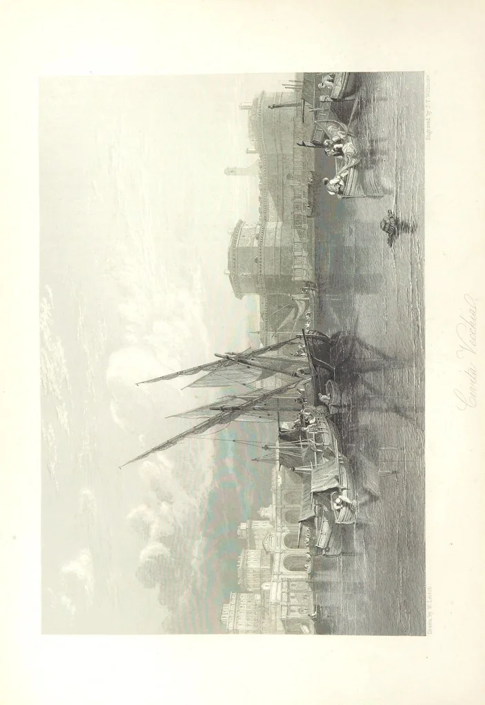 An illustration from Italy, illustrated and described, in a series of views from drawings by Stanfield, R.A., Roberts, R.A., Harding, Prout, Leitch, Brockedon, Barnard, &c. &c. With descriptions of the scenes. And an introductory essay. on the political, religious, and moral state of Italy. By Camillo Mapei [translated by David Dundas Scott] ... And a sketch of the history and progress of Italy during the last fifteen years, 1847-62, in continuation of Dr. Mapei's essay. By the Rev. Gavin Carlyle, 1864, leaf 362
