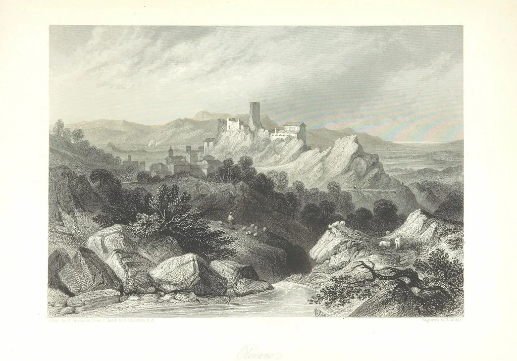 An illustration from Italy, illustrated and described, in a series of views from drawings by Stanfield, R.A., Roberts, R.A., Harding, Prout, Leitch, Brockedon, Barnard, &c. &c. With descriptions of the scenes. And an introductory essay. on the political, religious, and moral state of Italy. By Camillo Mapei [translated by David Dundas Scott] ... And a sketch of the history and progress of Italy during the last fifteen years, 1847-62, in continuation of Dr. Mapei's essay. By the Rev. Gavin Carlyle, 1864, leaf 429