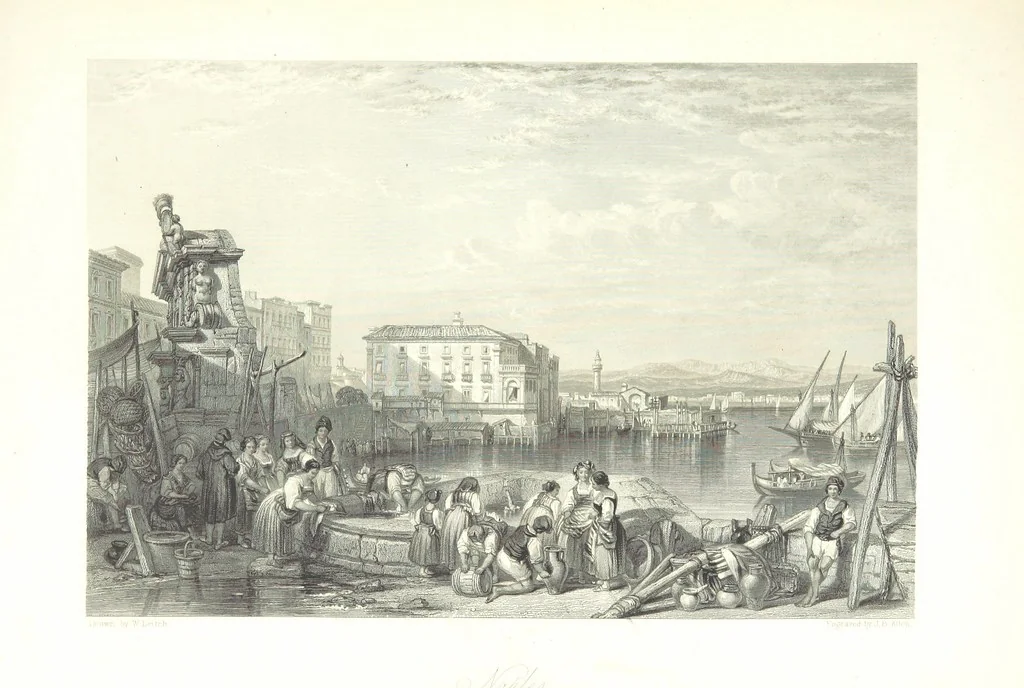 An illustration from Italy, illustrated and described, in a series of views from drawings by Stanfield, R.A., Roberts, R.A., Harding, Prout, Leitch, Brockedon, Barnard, &c. &c. With descriptions of the scenes. And an introductory essay. on the political, religious, and moral state of Italy. By Camillo Mapei [translated by David Dundas Scott] ... And a sketch of the history and progress of Italy during the last fifteen years, 1847-62, in continuation of Dr. Mapei's essay. By the Rev. Gavin Carlyle, 1864, leaf 435