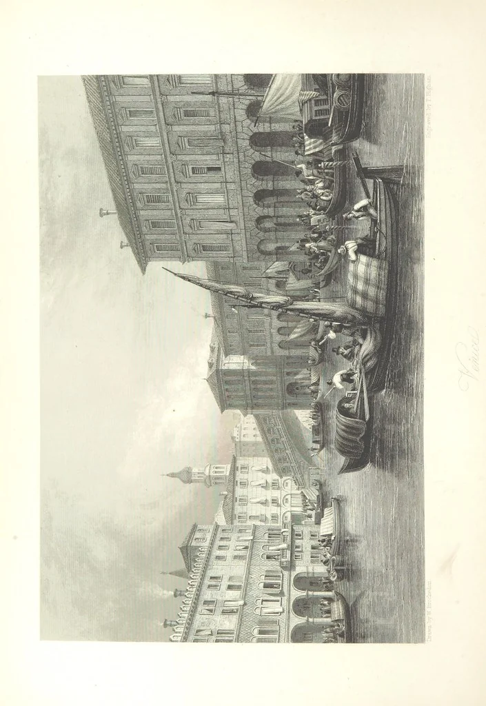 An illustration from Italy, illustrated and described, in a series of views from drawings by Stanfield, R.A., Roberts, R.A., Harding, Prout, Leitch, Brockedon, Barnard, &c. &c. With descriptions of the scenes. And an introductory essay. on the political, religious, and moral state of Italy. By Camillo Mapei [translated by David Dundas Scott] ... And a sketch of the history and progress of Italy during the last fifteen years, 1847-62, in continuation of Dr. Mapei's essay. By the Rev. Gavin Carlyle, 1864, leaf 516