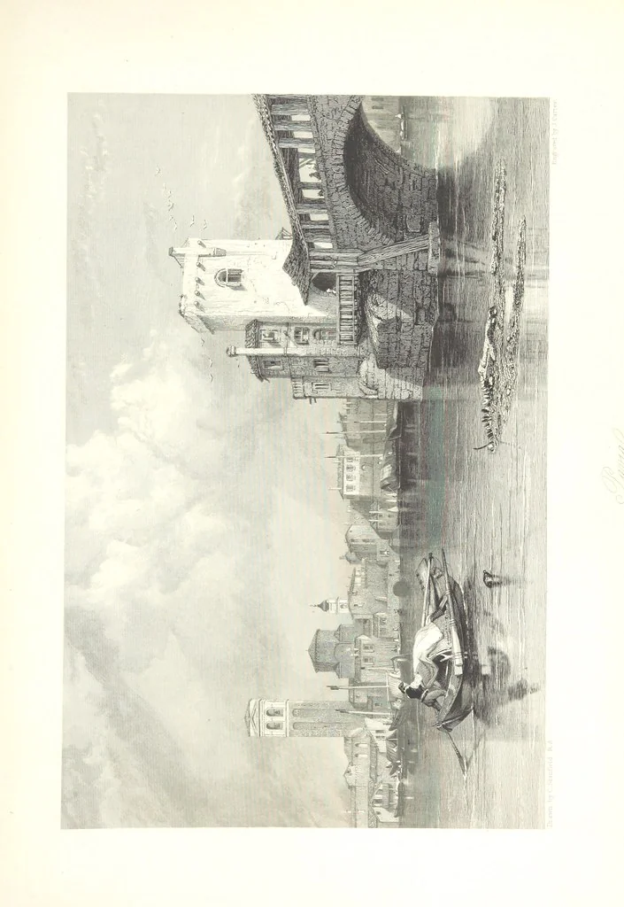 An illustration from Italy, illustrated and described, in a series of views from drawings by Stanfield, R.A., Roberts, R.A., Harding, Prout, Leitch, Brockedon, Barnard, &c. &c. With descriptions of the scenes. And an introductory essay. on the political, religious, and moral state of Italy. By Camillo Mapei [translated by David Dundas Scott] ... And a sketch of the history and progress of Italy during the last fifteen years, 1847-62, in continuation of Dr. Mapei's essay. By the Rev. Gavin Carlyle, 1864, leaf 569