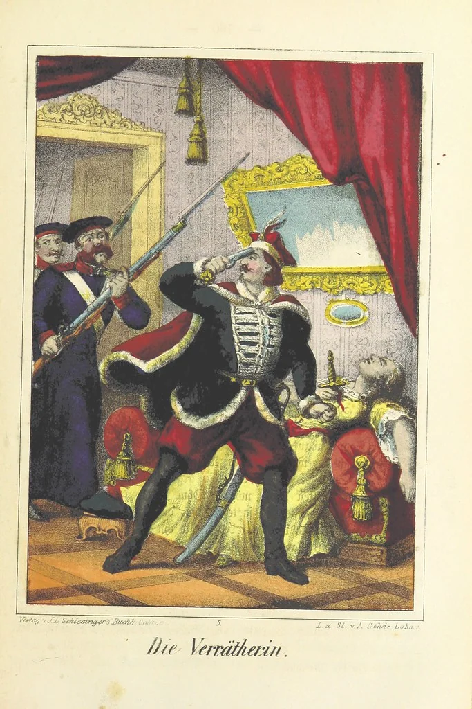 An illustration from Die nächtlichen Rächer und die unsichtbare Regierung. Scenen und Skizzen aus den Geheimnissen der jüngsten polnischen Revolution, 1864, leaf 179