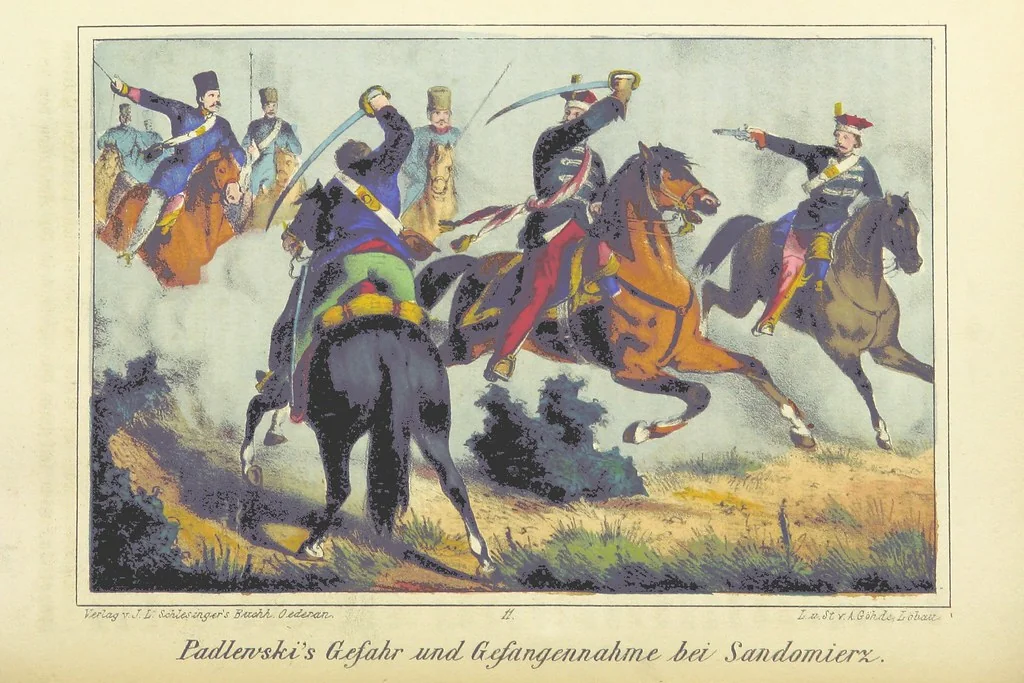 An illustration from Die nächtlichen Rächer und die unsichtbare Regierung. Scenen und Skizzen aus den Geheimnissen der jüngsten polnischen Revolution, 1864, leaf 368