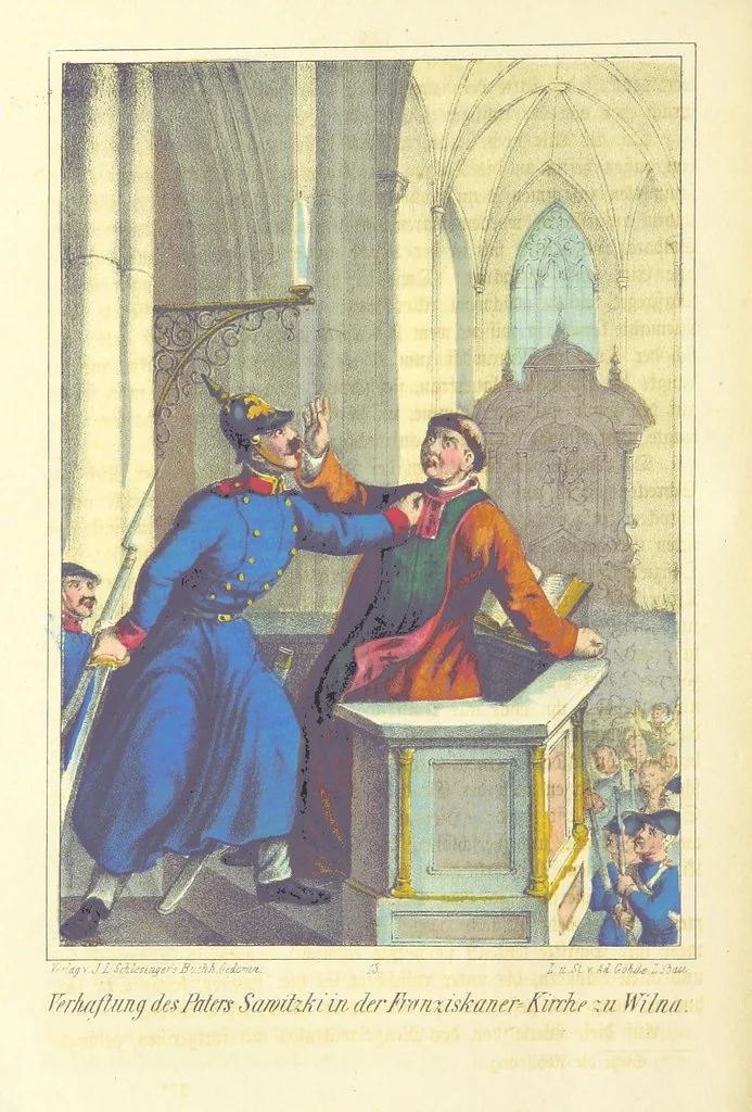 An illustration from Die nächtlichen Rächer und die unsichtbare Regierung. Scenen und Skizzen aus den Geheimnissen der jüngsten polnischen Revolution, 1864, leaf 458