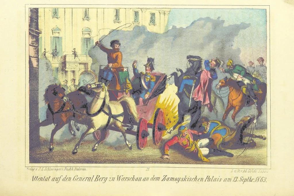 An illustration from Die nächtlichen Rächer und die unsichtbare Regierung. Scenen und Skizzen aus den Geheimnissen der jüngsten polnischen Revolution, 1864, leaf 498