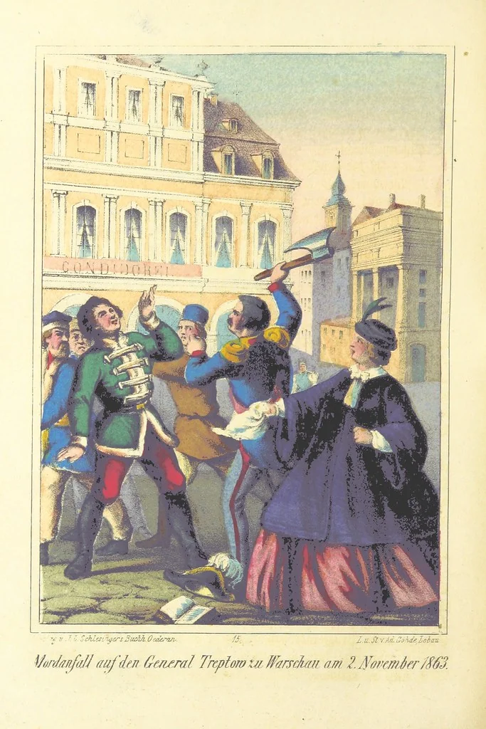 An illustration from Die nächtlichen Rächer und die unsichtbare Regierung. Scenen und Skizzen aus den Geheimnissen der jüngsten polnischen Revolution, 1864, leaf 508